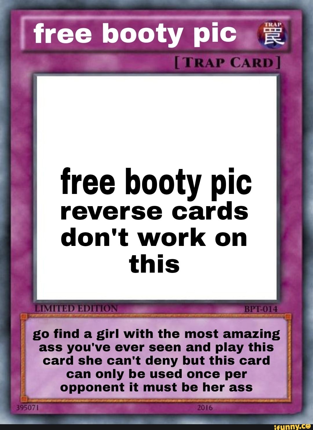 1 free ass pic card