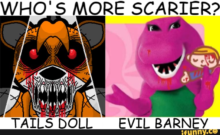 evil elmo vs evil barney
