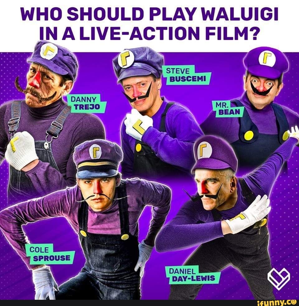 WHO SHOULD PLAY WALUIGI IN A LIVE'ACTION FILM? - )