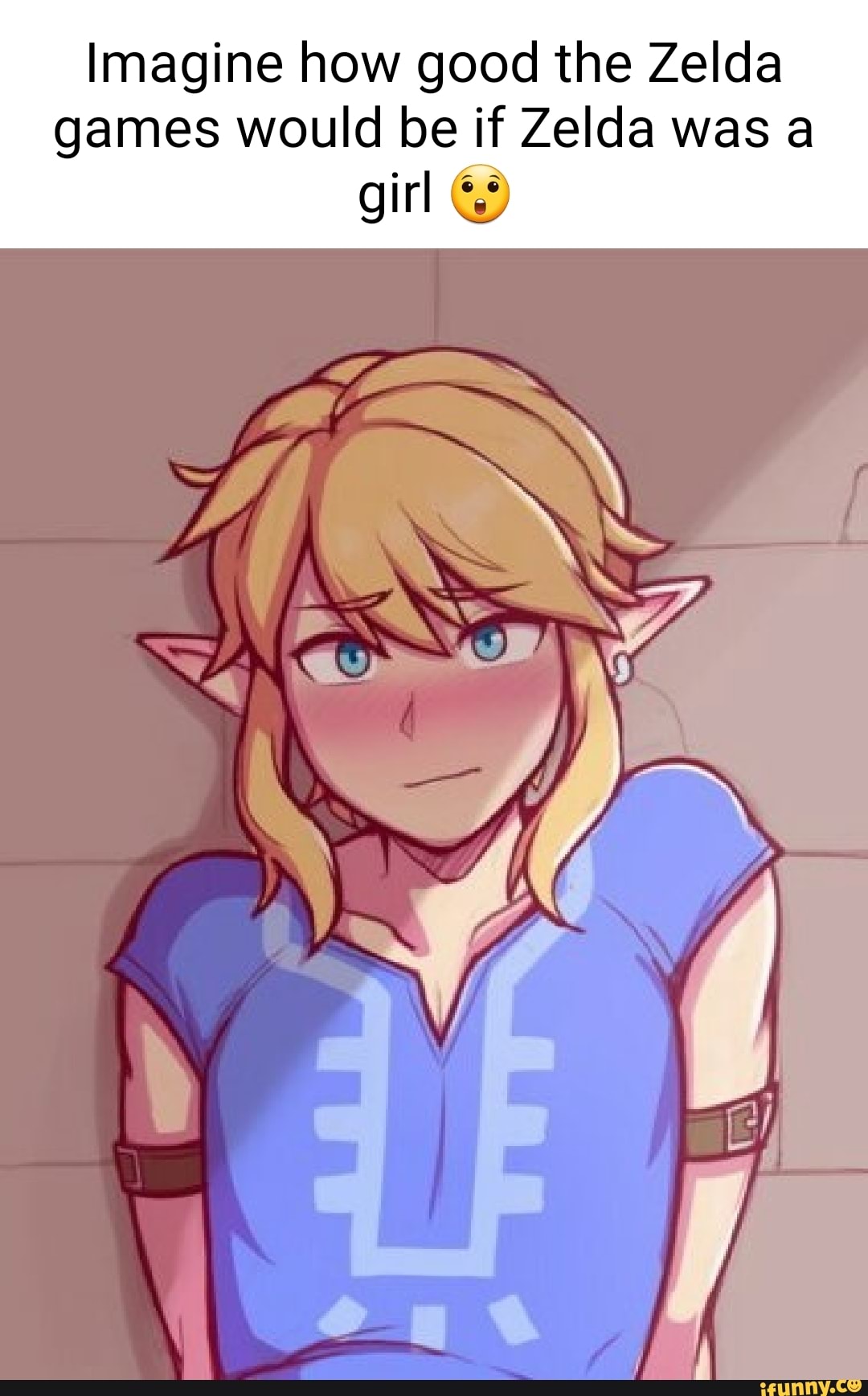Imagine how good the Zelda games would be if Zelda was a girl 
