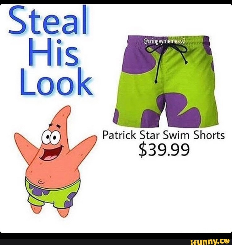 patrick star swimming shorts