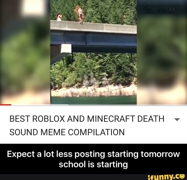 Best Roblox And Minecraft Death V Sound Meme Compilation Expect A