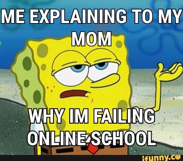 ME EXPLAINING TO MY MOM
WHY IM FAILING ONLINE-SGHOOL