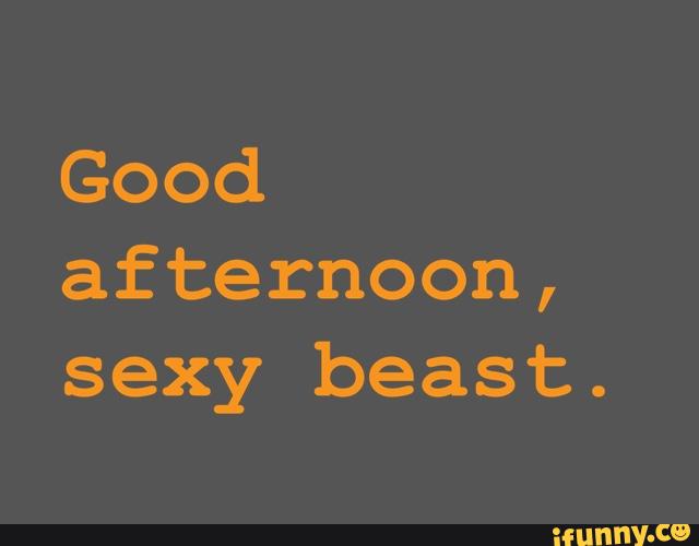 Good Afternoon Sexy Beast