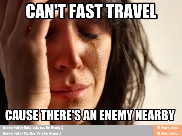 CANT FAST TRAVEL