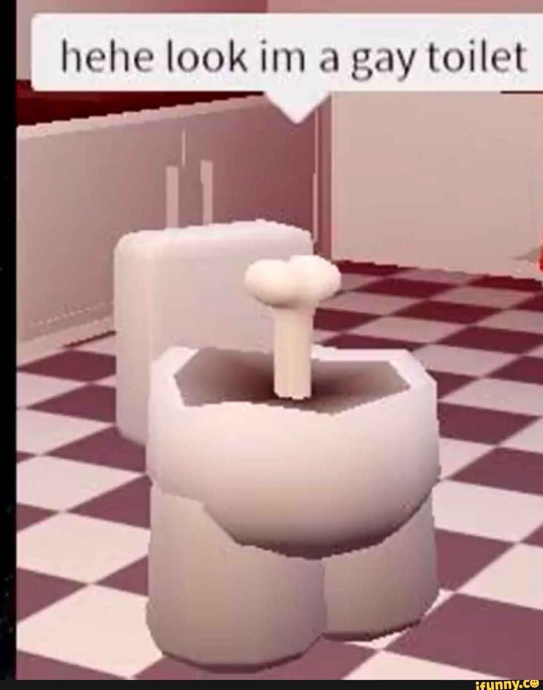 hehe look un gay toilet