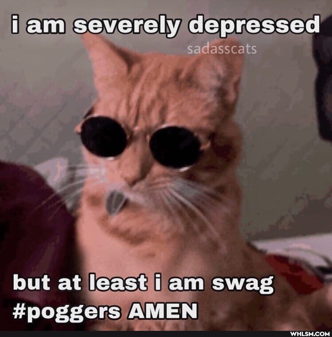 depressed
but at swag
#poggers AMEN