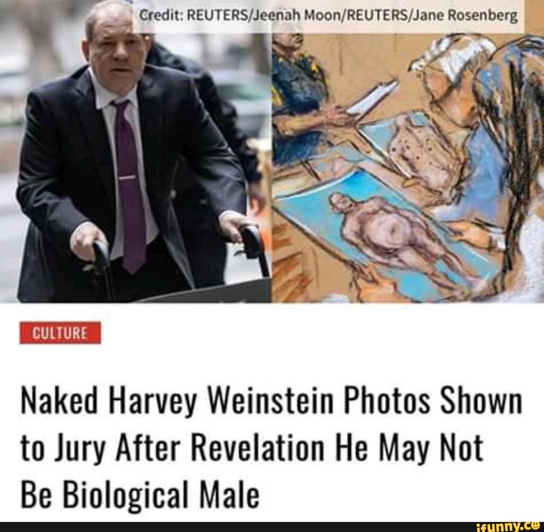 Naked Harvey Weinstein Photos Shown To Jury After Revelation He May Not Be Biological Male IFunny