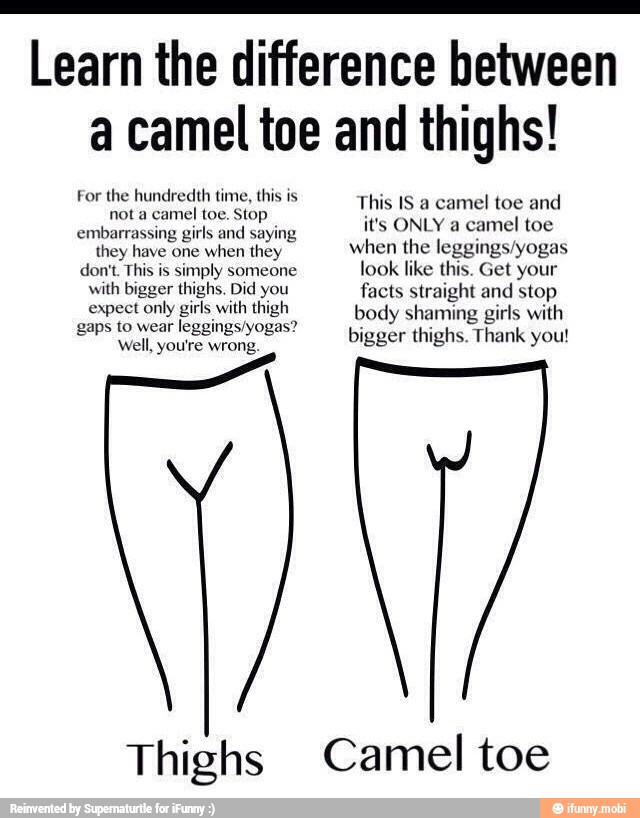 Girls camel toe