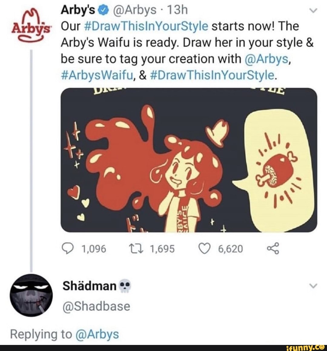 Arby's Arbys Arbys Our DrawThisinYourStyle starts now! The Arby's