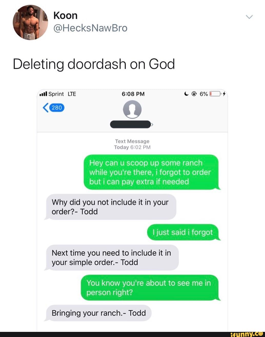 Doordash Text Message Templates