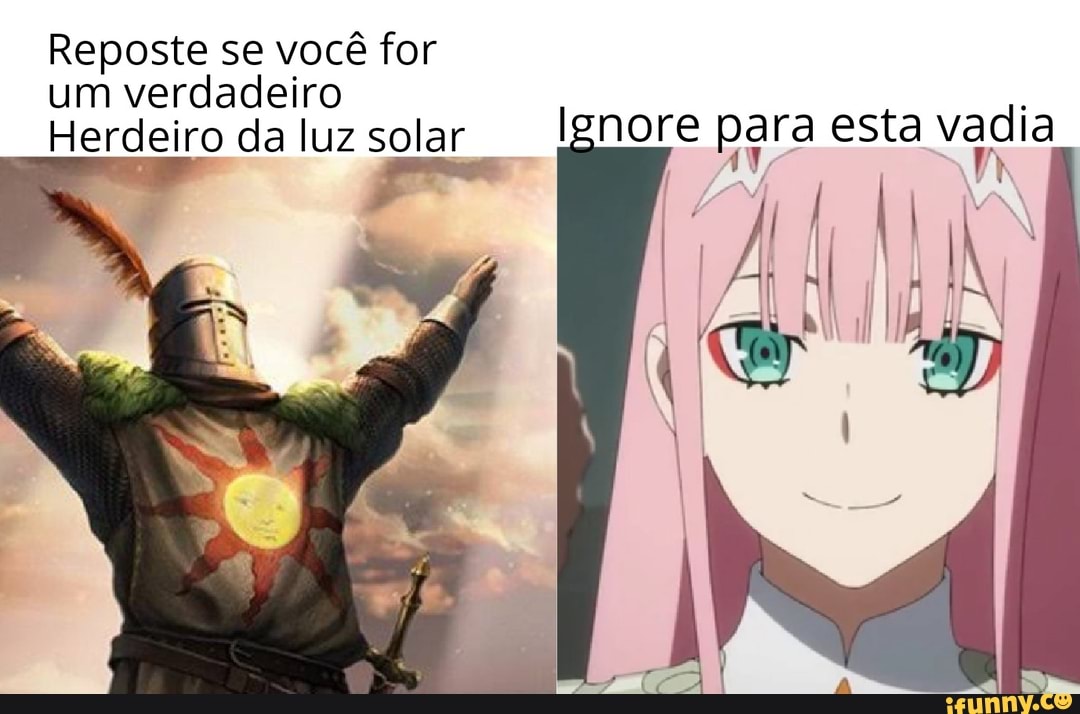 Reposte se você for um verdadeiro
Herdeiro da luz solar I para esta vadia