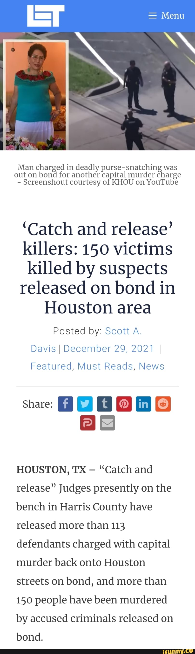 Menu Man charged in deadly purse-snatching was out on bond for another ...