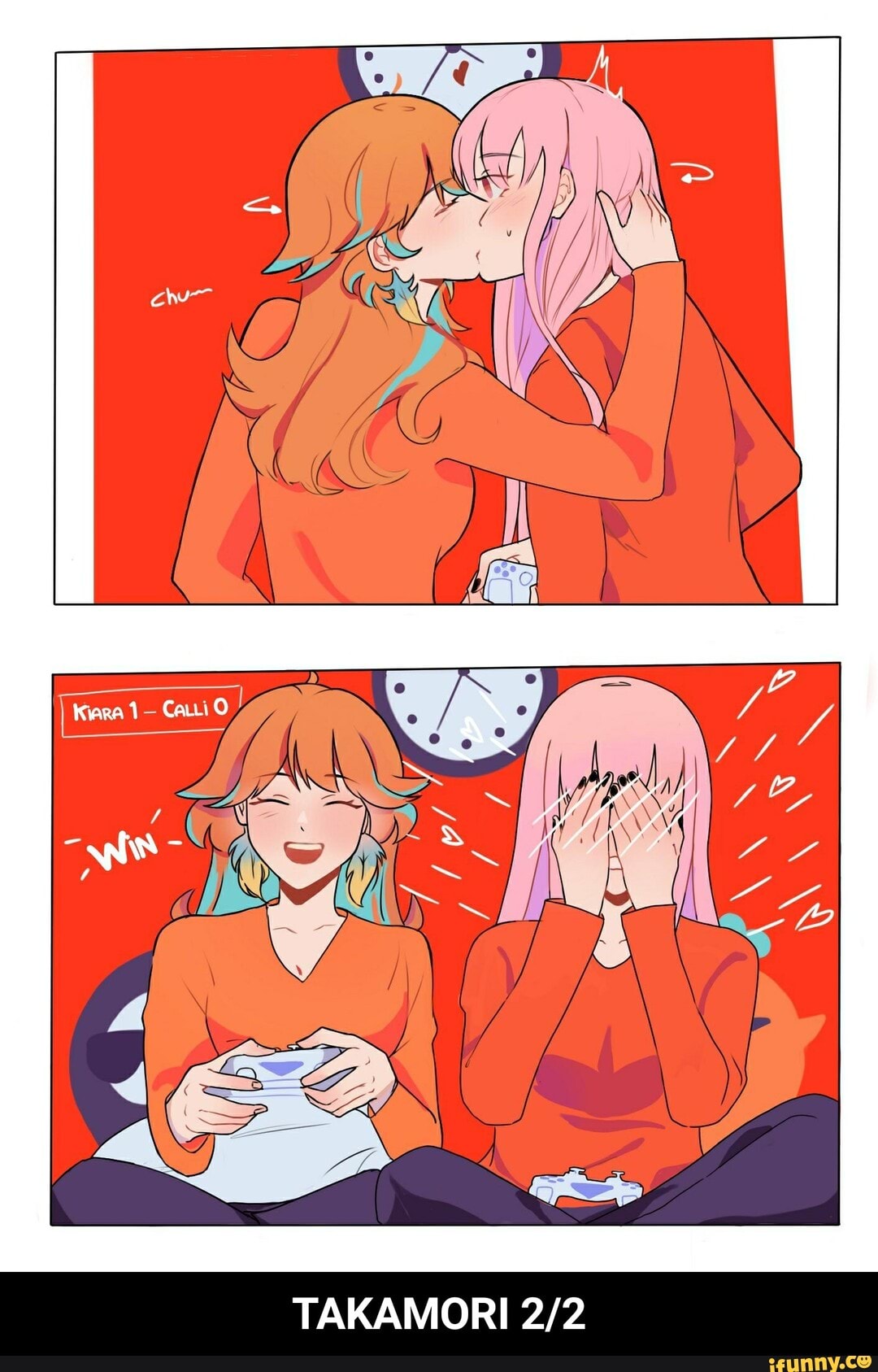 weeb, weebshit, kawaii, cute, anime, otaku, waifu, vtuber, moricalliope, takanashikiara, yuri