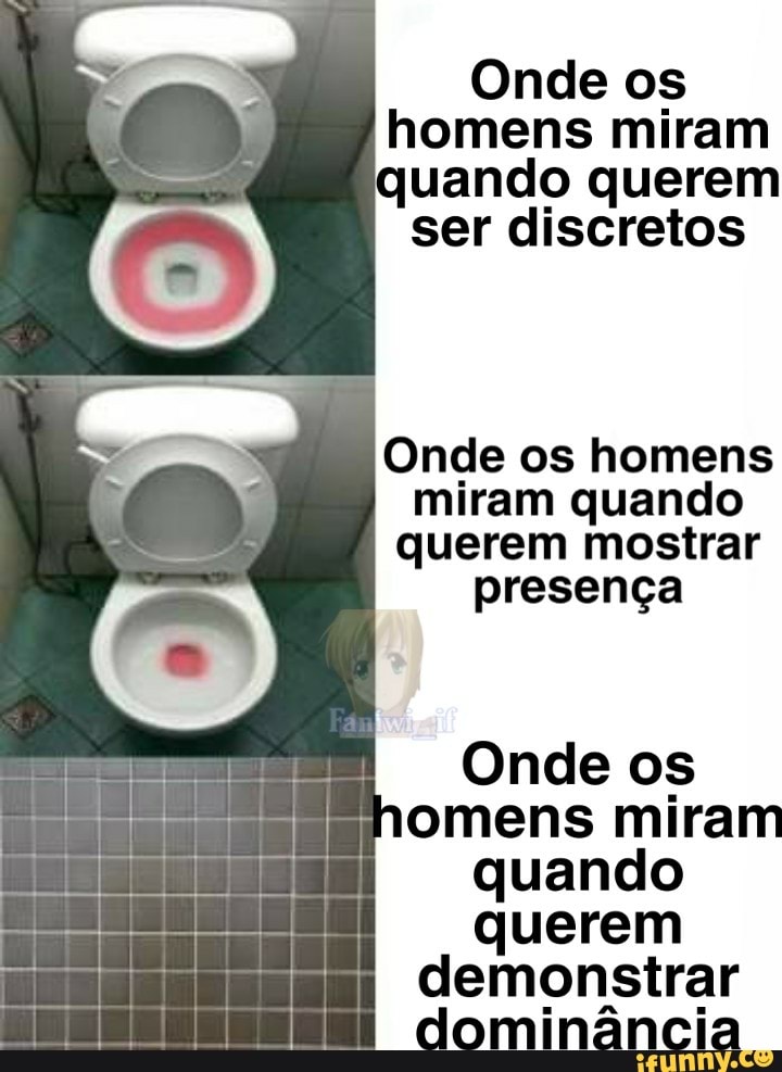 Onde os homens miram quando querem ser discretos
Onde os homens miram quando querem mostrar presença
Onde os omens miram quando querem demonstrar dominância