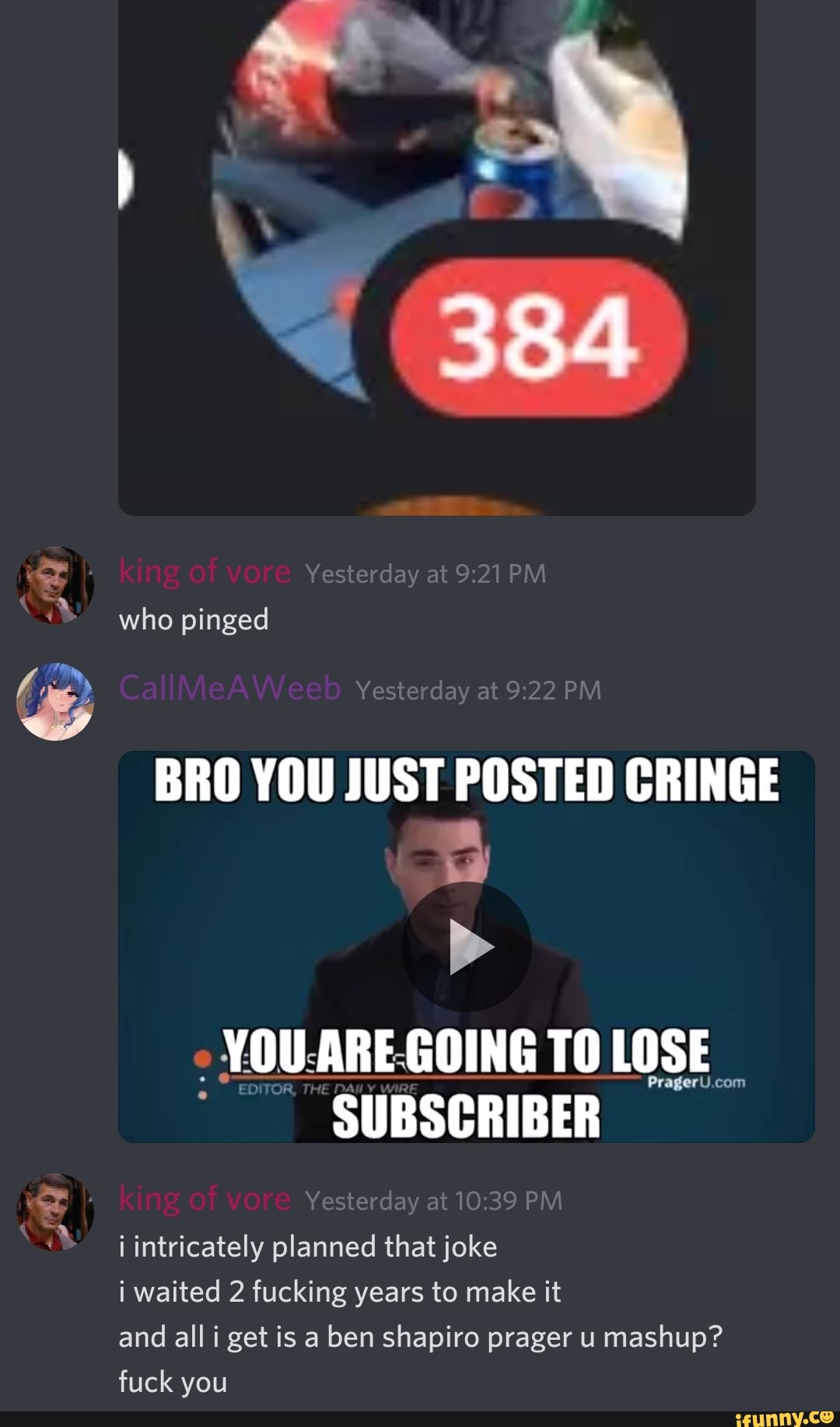 Bro You Just Posted Cringe A You Are Going To Lose Prageru Com Subscriber I Intricately