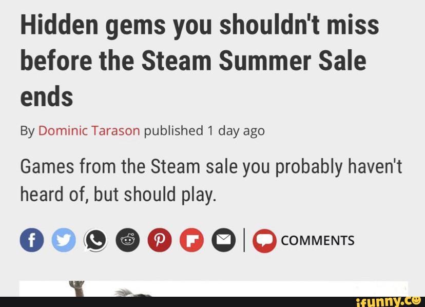 Hidden Gems You Shouldn't Miss Before The Steam Summer Sale Ends By ...