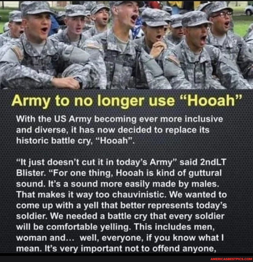 Army to no longer use 