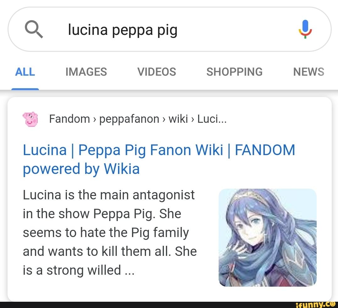 Lucina Peppa Pig