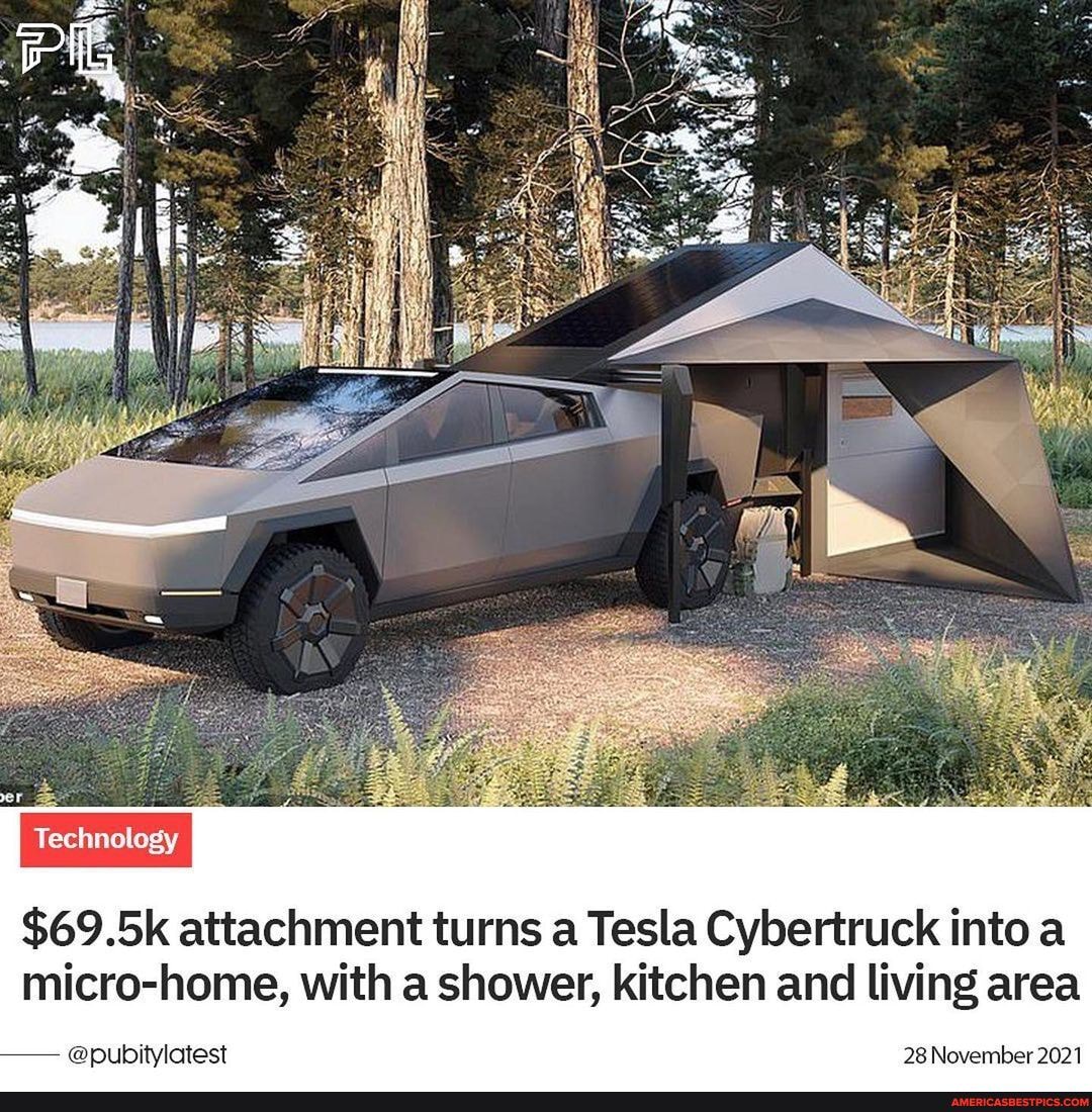 Technology $69.5k attachment turns a Tesla Cybertruck into a home, with ...