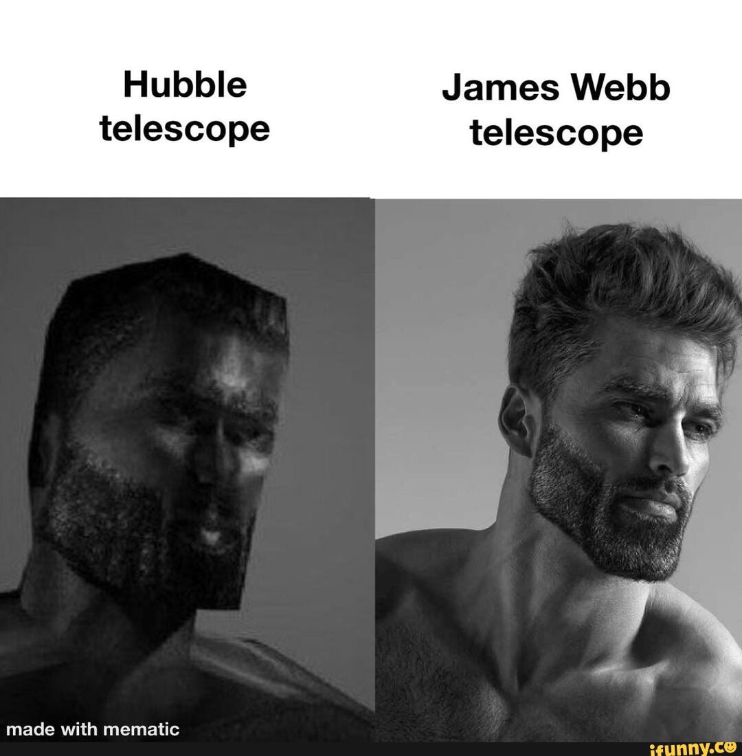Hubble James b telescope telescope iFunny