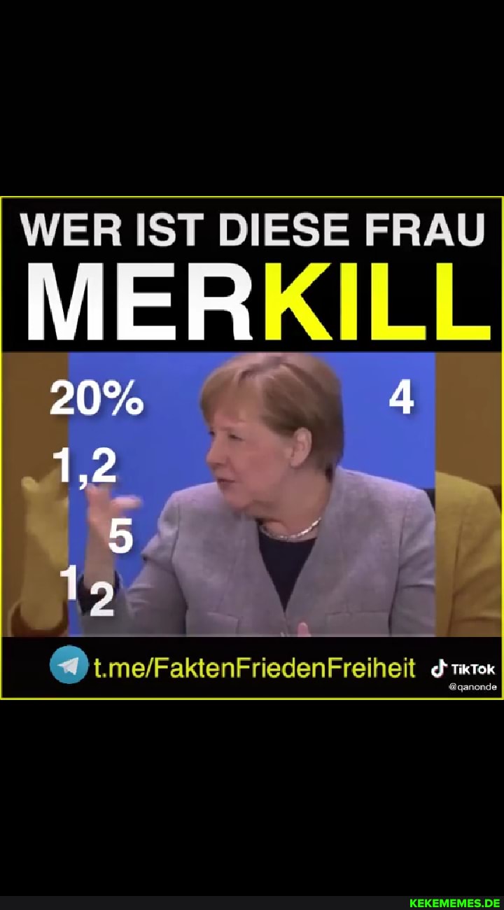 WER IST DIESE FRAU
MERKILL
20%
1,2