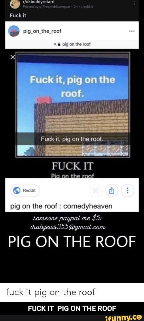 Fuck It Pig On The Roof