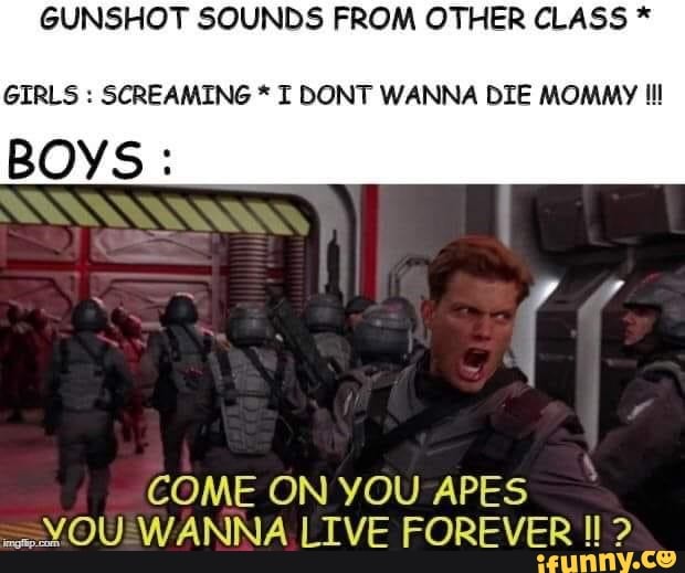 you apes wanna live forever