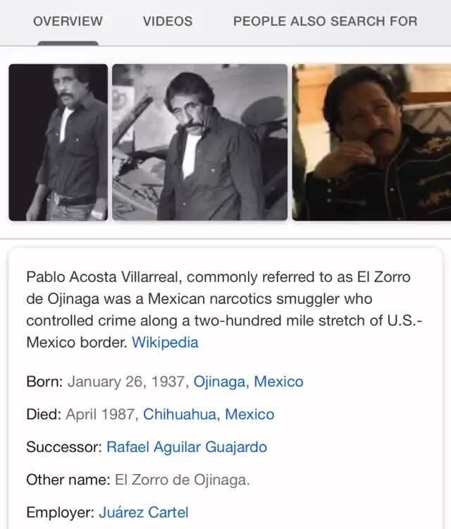 Pablo Acosta El Zorro de Ojinaga  - The greatest Narcos of all
