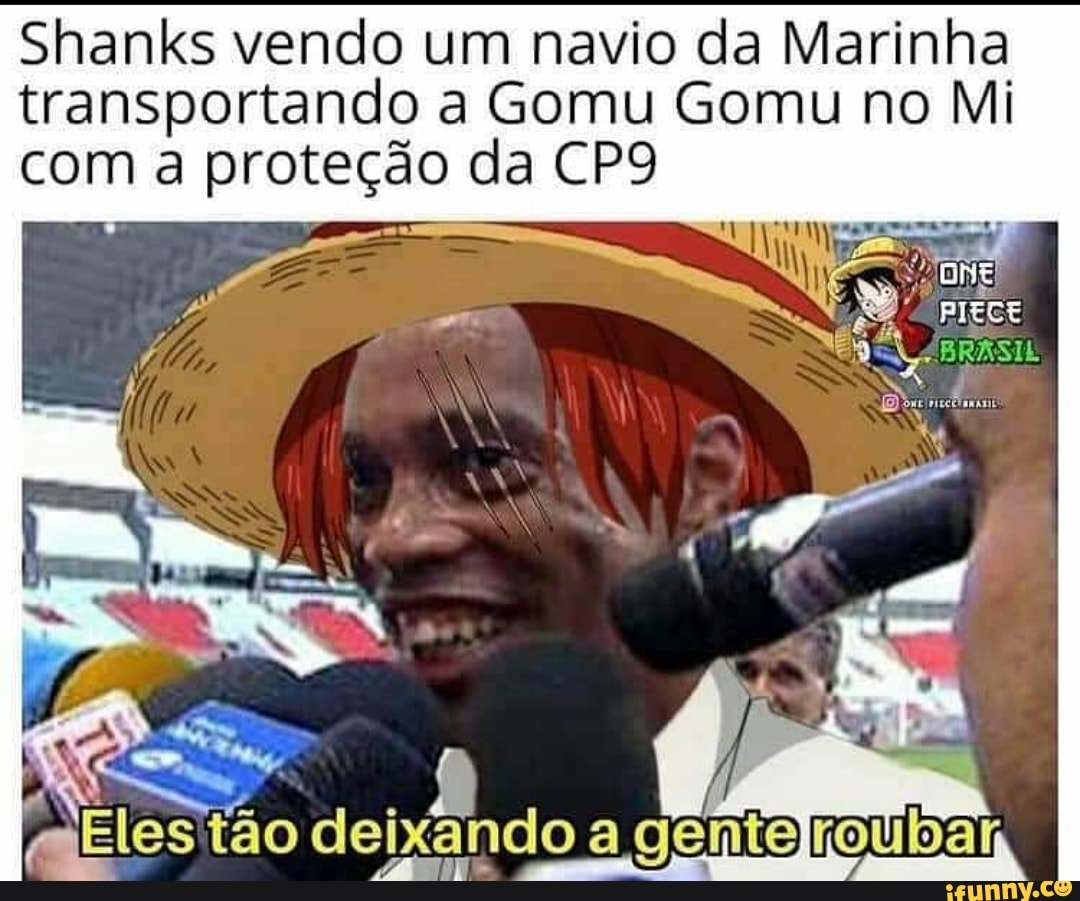 Shanks Vendo Um Navio Da Marinha Transportando A Gomu Gomu No Mi Com A Prote O Da S Les T O