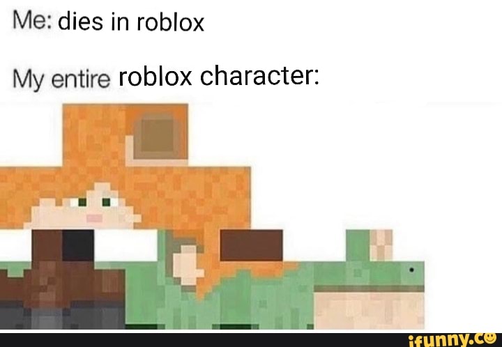 Me Dies In Roblox My Entire Roblox Character Ifunny - roblox owner dies