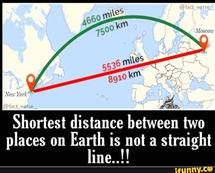 Distance Between Two Places On Earth