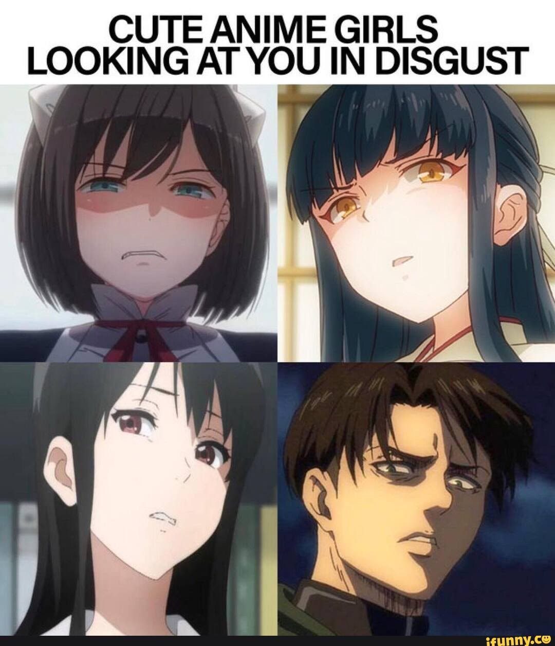 Cute Anime Girls Looking At You In Disgust Ifunny 