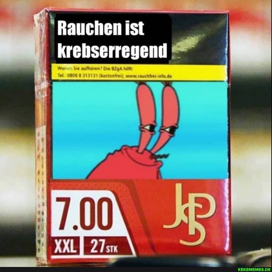 Rauchen ist I krebserregend