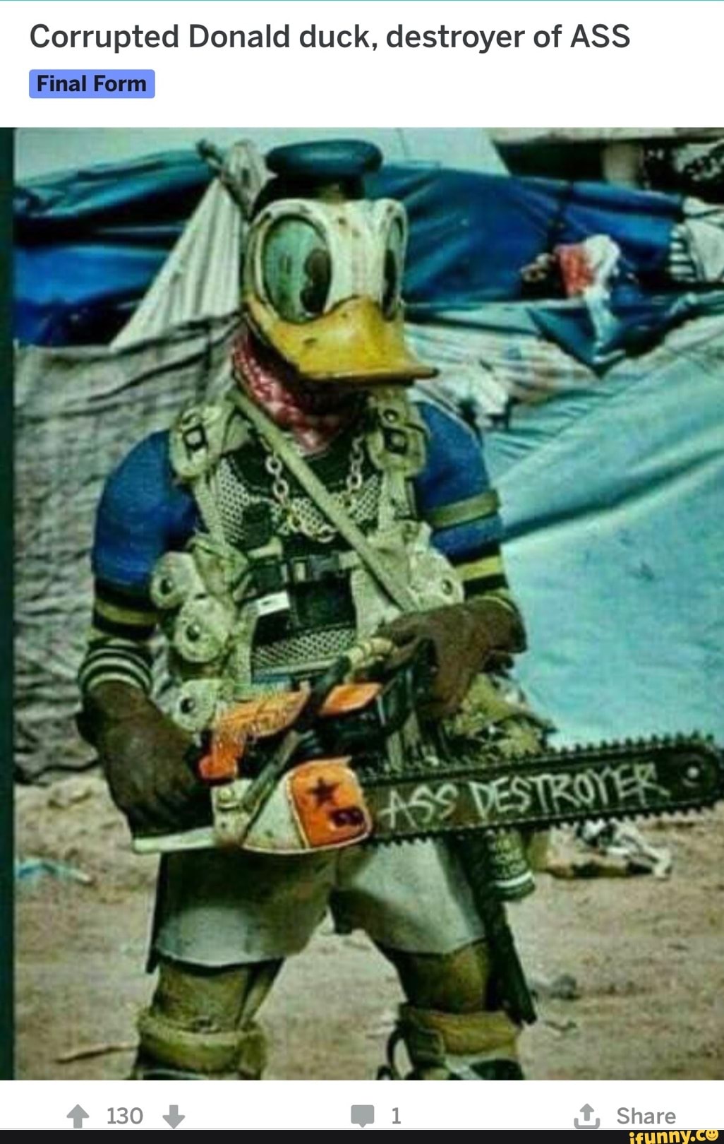 Corrupted Donald duck, destroyer of ASS Final Form - iFunny