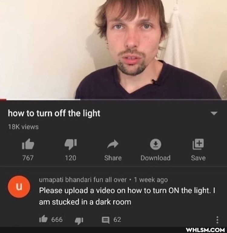 how to turn off the light
views
rs)
767 120 Share Download Save
umapati bhandari fun all over 1 week ago
Please upload a video on how to turn ON the light. I am stucked in a dark room
on
mm.