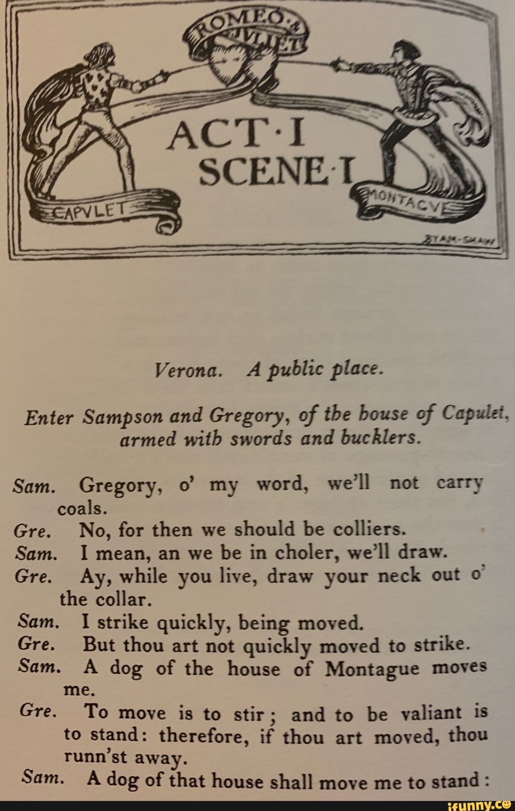 What Does A Dog Of The House Of Montague Moves Me Mean