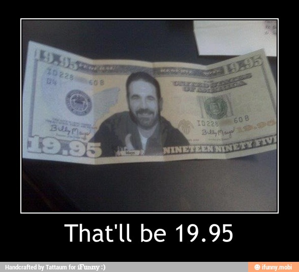 That'll be 19.95 - That'll be 19.95