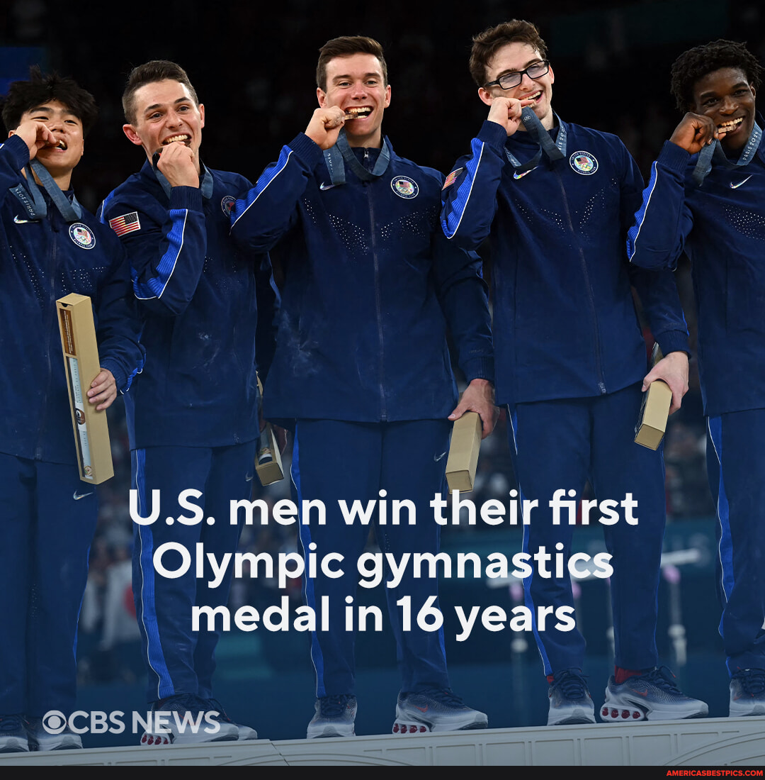 Team USAs men gymnasts received their first Olympic medal in the team ...