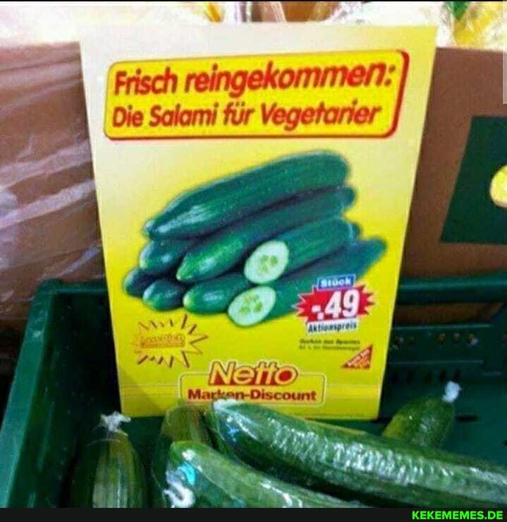 Frisch reingekommen?:
Die Salomi für Vegetarier
