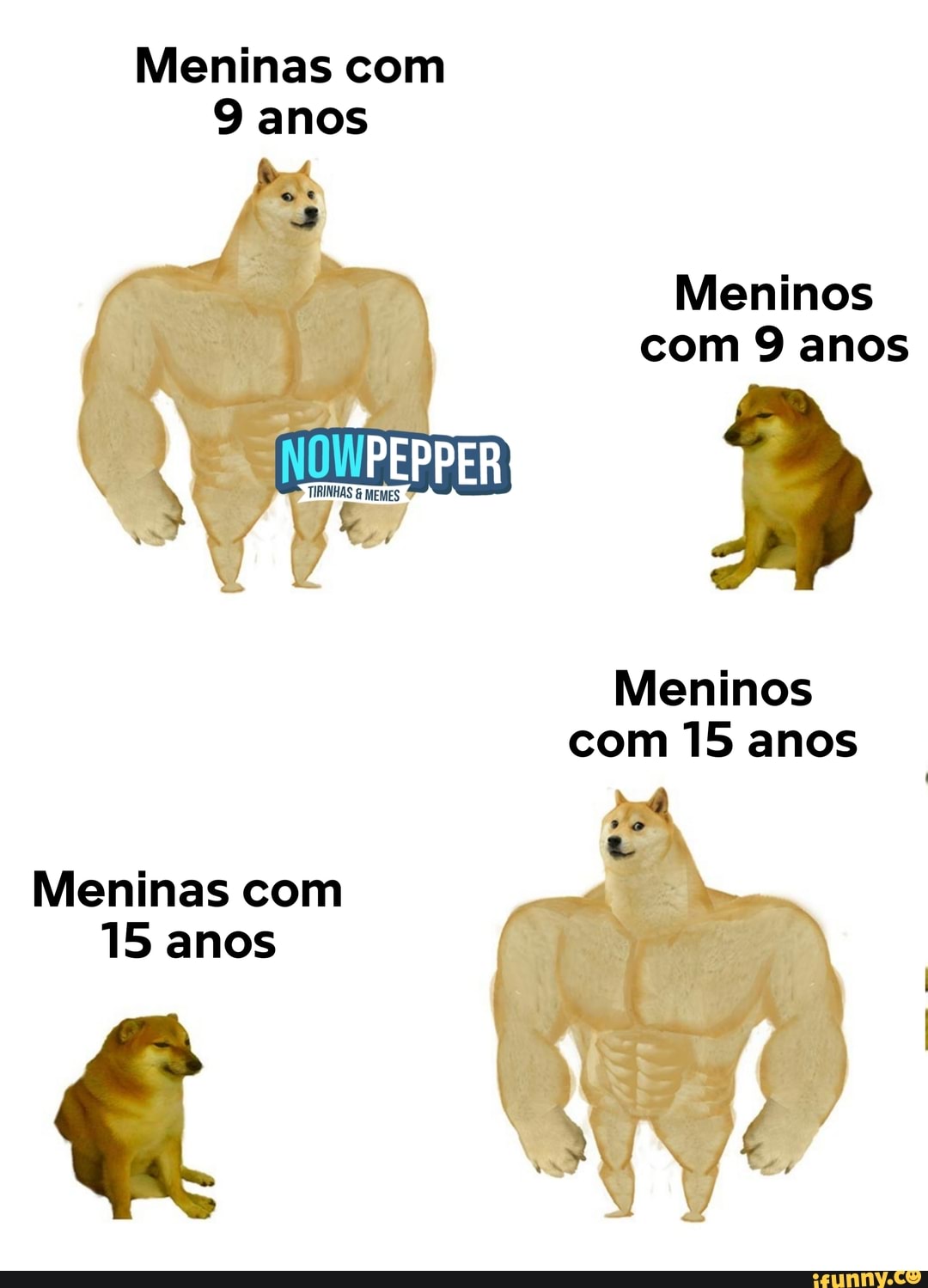 Meninas com
9 anos
Meninos
com 9 anos
Meninos
com 15 anos
Meninas com
15 anos