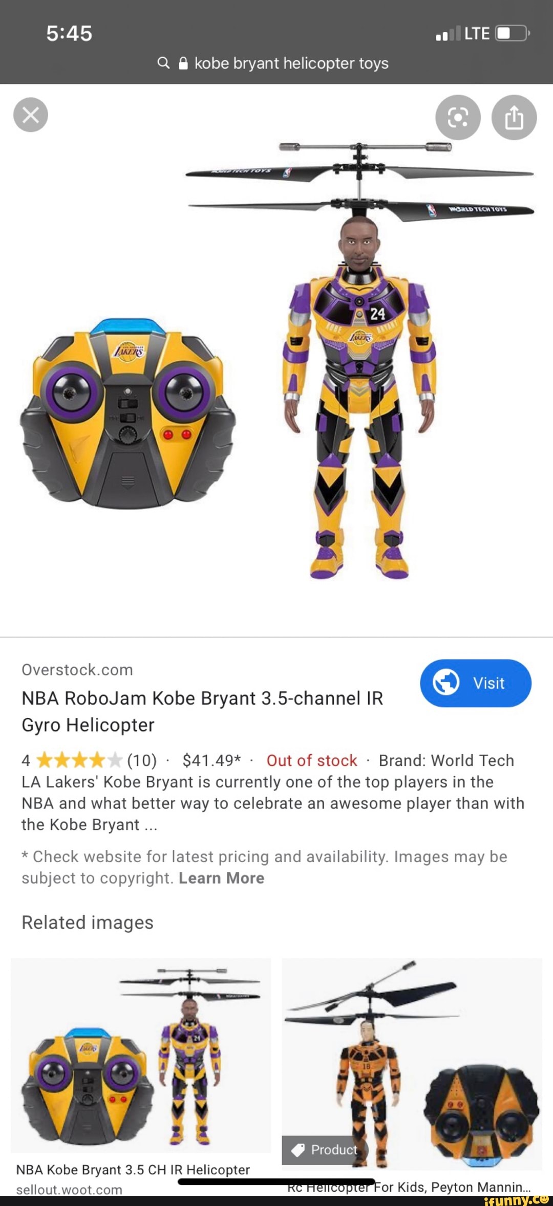 Q Kobe Bryant Helicopter Toys Overstock Com Ist Nba Robojam Kobe Bryant 3 5 Channel Ir Gyro Helicopter Out Of Stock Brand World Tech La Lakers Kobe Bryant Is Currently One Of The Top Players