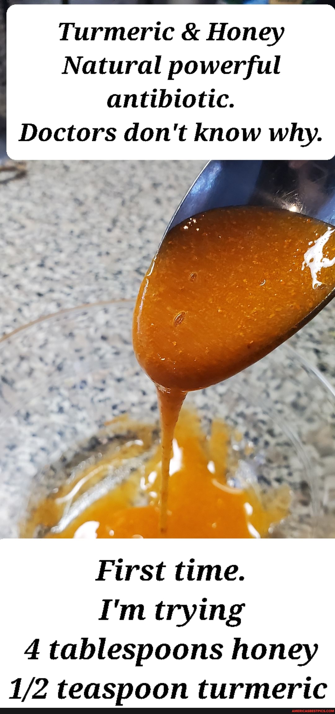 Turmeric & Honey Natural powerful antibiotic. Doctors don't know why