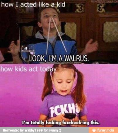 how L acted likeakid o
