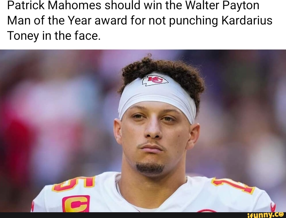 Patrick Mahomes should win the Walter Payton Man of the Year award for