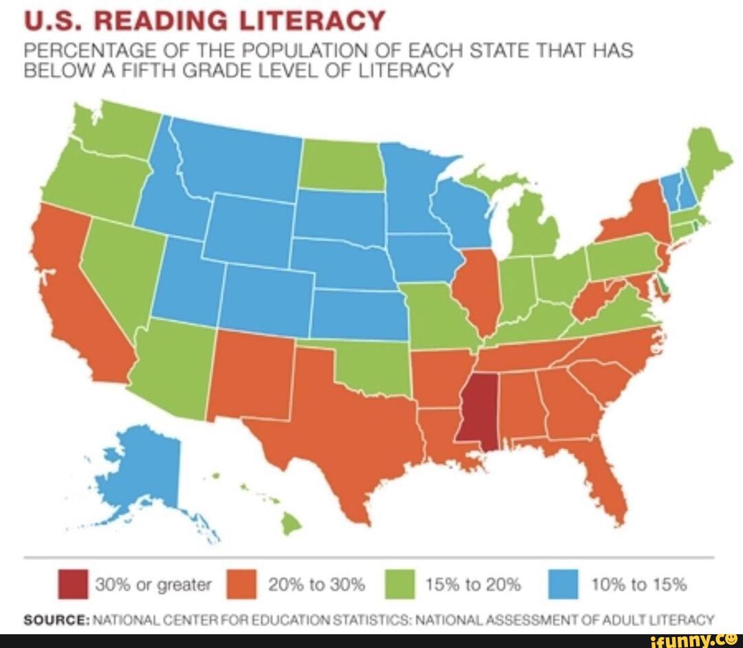This map highlights some of the best and worst educated states as of