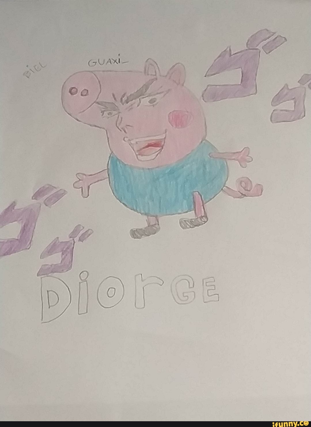 jojo, jojosbizarreadventure, anime, animes, peppa, tendência, crossover