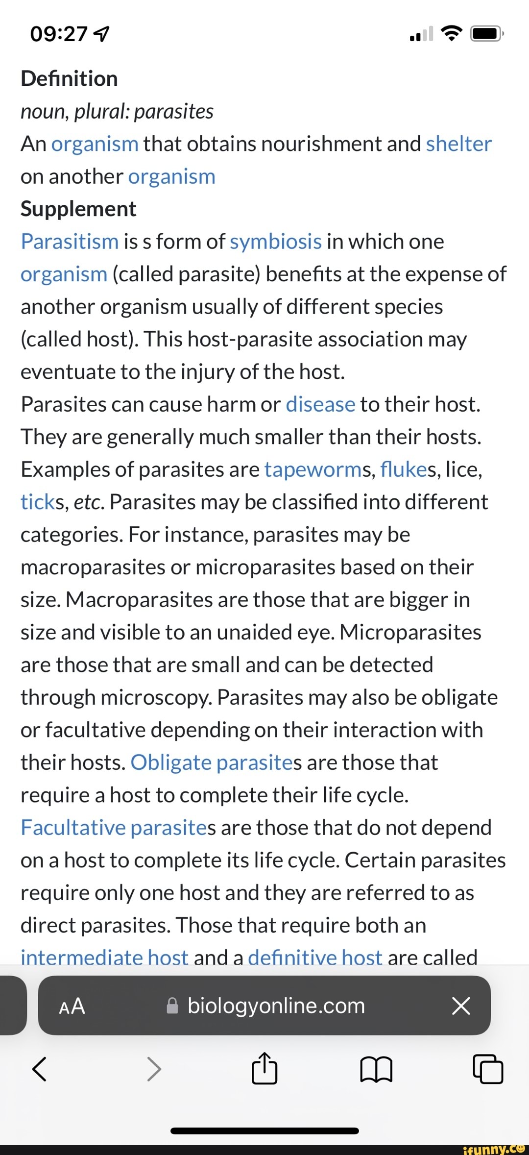 definition-noun-plural-parasites-an-organism-that-obtains-nourishment