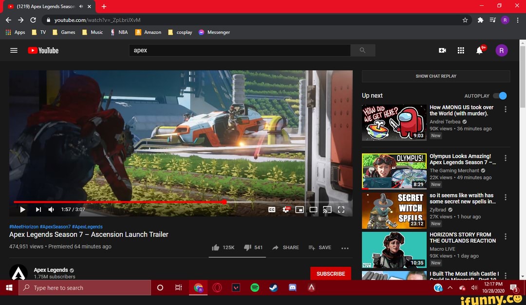 1219 Apex Legends Season Apps Tv Games Music Nba Amazon Cosplay Messenger Youlube Apex Q Show