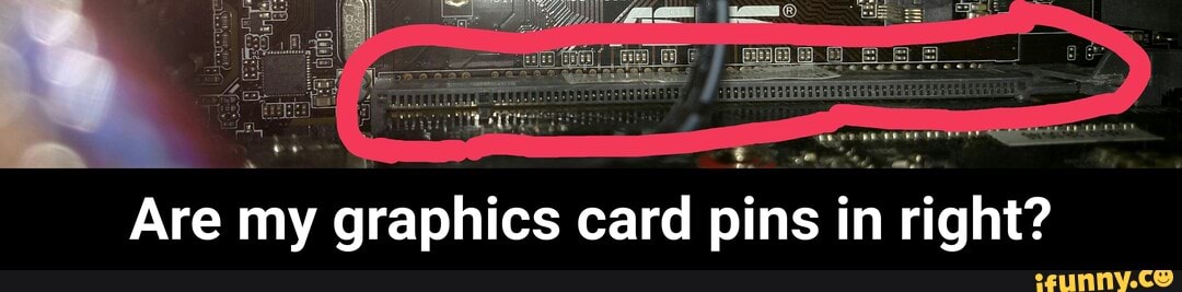 right? Are my graphics card pins
Tn - Are my graphics card pins in right?